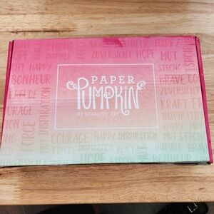 Paper pumpkin August 2021 hope paper craft diy unused stamps cards